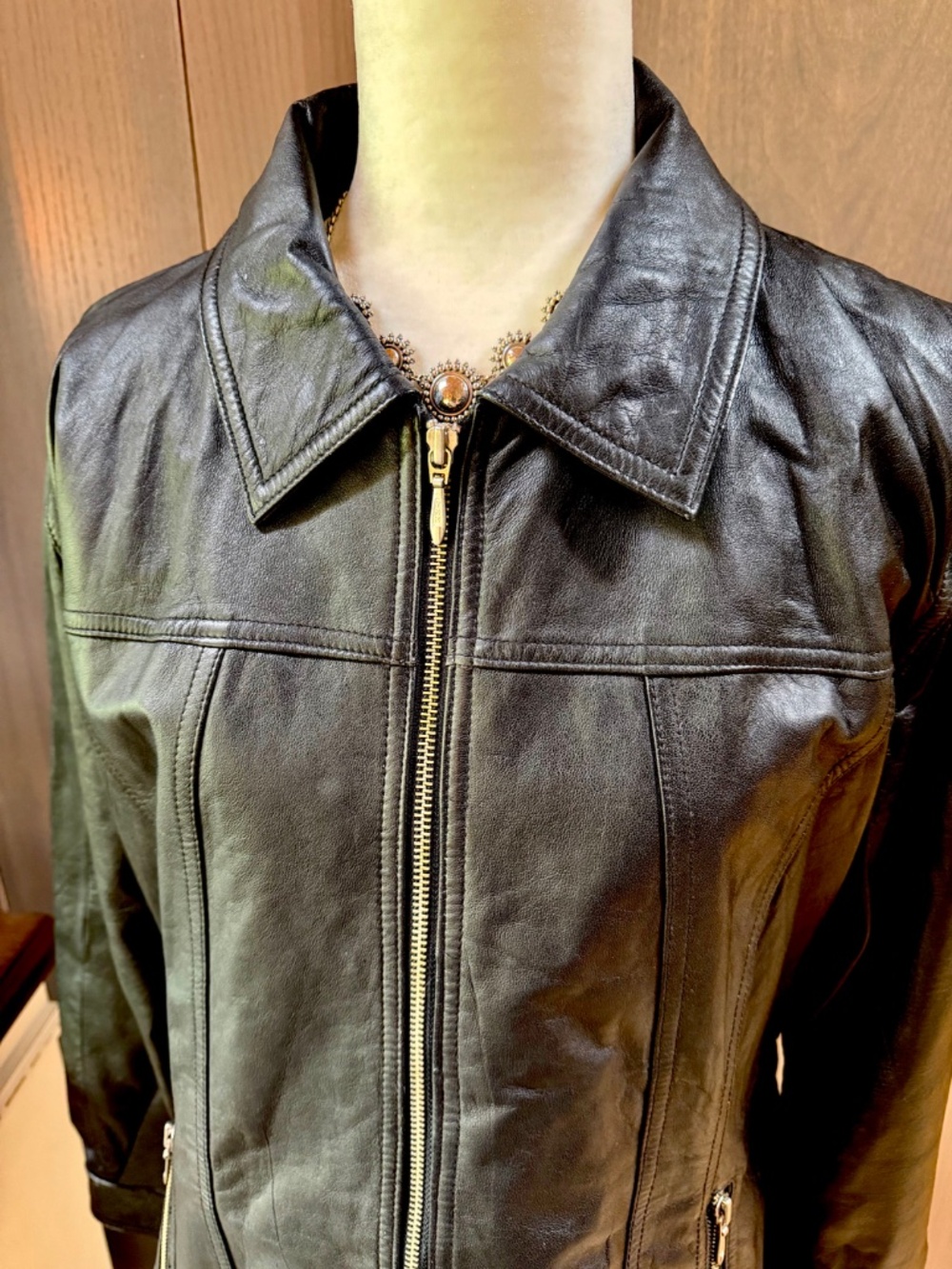 WILSONS VINTAGE MAXIMA Leather Jacket 90’s XL - Picture 2 of 13